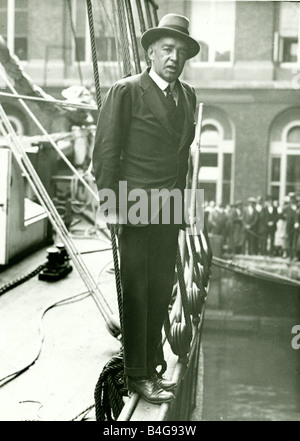 Sir Ernest Shackleton à bord de la recherche Septembre 1921 Banque D'Images