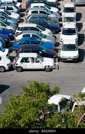 Parc de stationnement de Malte Banque D'Images