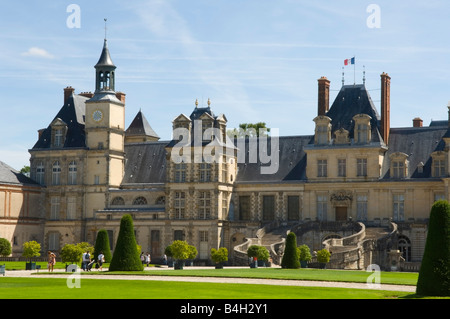 Le Château de Fontainebleau, près de Paris, France Banque D'Images