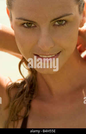 Portrait of woman smiling Banque D'Images