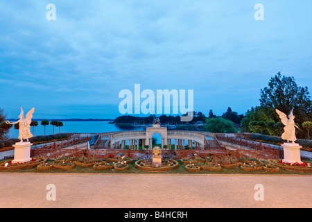 Dans le jardin du château, Château de Schwerin, Mecklembourg-Poméranie-Occidentale, Allemagne Banque D'Images