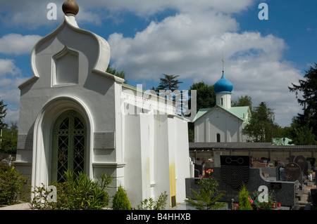 Cimetière Russe à Sainte Geneviève des Bois, les environs de Paris Banque D'Images