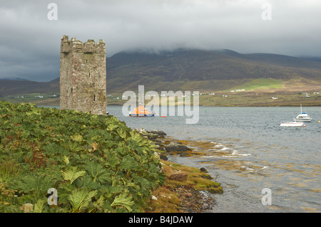 La tour de Kildavnet sur Achill Island Co : Mayo, Ireland Banque D'Images