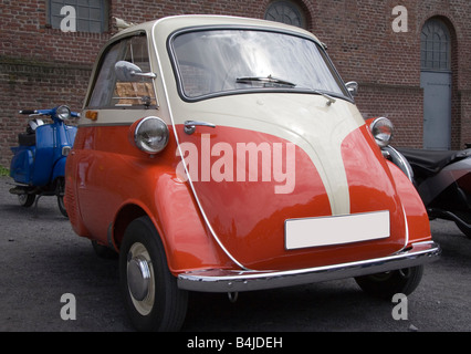 BMW Isetta Vintage German Tricar Banque D'Images