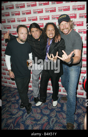 Monstres Rock Metallica aux Kerrang Awards au Royal Lancaster Hotel à Londres 21 Août 2003 Banque D'Images