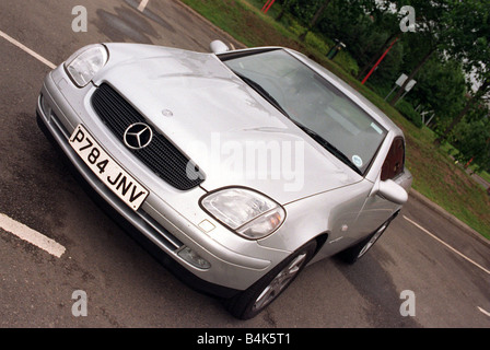 Coupé Mercedes Silver car P 784 JNV/ Banque D'Images