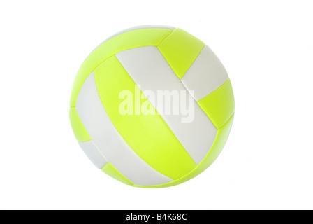 Un professionnel de volley-ball en cuir isolated on white Banque D'Images