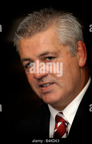 Warren Gatland, l'entraîneur-chef de l'équipe de rugby du Pays de Galles Banque D'Images