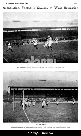 Chelsea v West Bromwich 1905 photo du Blues de battre les Baggies 1 0 à Stamford Bridge en Septembre Banque D'Images