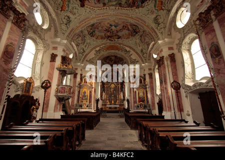 À l'intérieur de St Michaels church à San Candido San Candido Trentin-Haut-Adige Italie Tyrol du Sud Banque D'Images