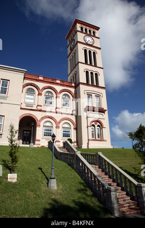 Vue de la chambre d'assemblée, Hamilton, Bermudes Banque D'Images