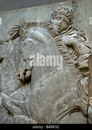 Marbres d'Elgin, marbres de Parthénon, sculptures du Parthénon, sculpteur Phidias, Acropole d'Athènes, 5th siècle avant notre ère, Athéna Grèce, British Museum, Banque D'Images