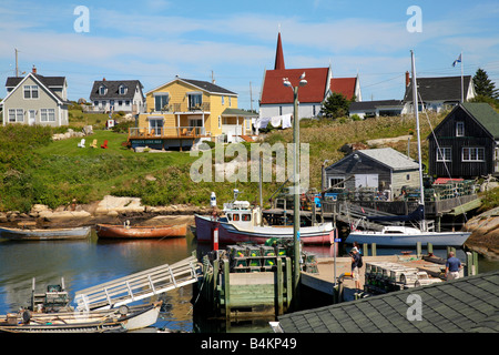 Célèbre village de pêcheurs de Peggy's Cove, en Nouvelle-Écosse, Canada, picturale célèbre village de pêcheurs sur la côte Est du Canada Banque D'Images