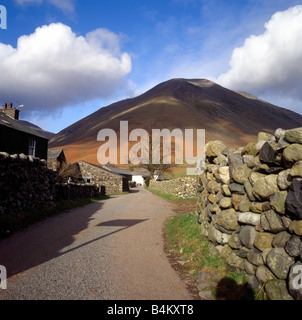 Farm lane dans Wasdale Lake District Cumbria England UK Banque D'Images