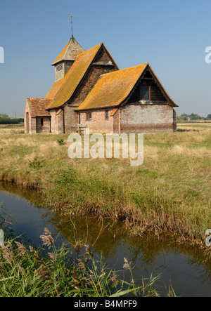 L'église St Thomas Becket, Fairfield, Romney Marsh, Kent Banque D'Images