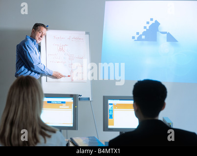 Cours d'éducation de l'entreprise stagiaire Banque D'Images