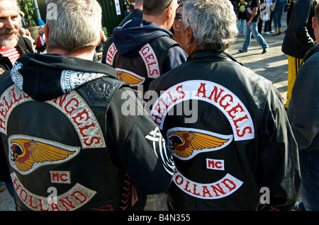 Pays-bas Amsterdam Angels Club Hells Angels Place Banque D'Images