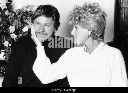 Charles Bronson acteur avec son épouse l'actrice Jill Ireland Avril 1984 Banque D'Images