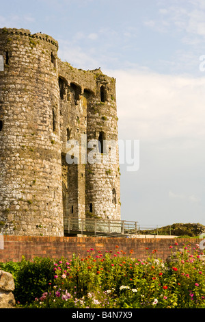 Château de Kidwelly, Castell Cydweli, Carmarthenshire, pays de Galles Banque D'Images