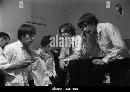 The Kinks pop group 1964 Ray Davies, Dave Davies Banque D'Images