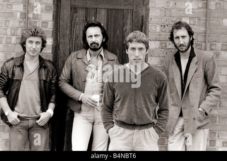 L'OMS Août 1979 Kenny Jones John Entwhistle Roger Daltrey et Pete Townshend Banque D'Images