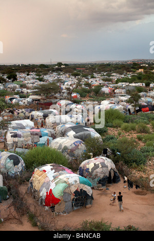 Un camp de personnes déplacées, Hargeisa, Somaliland, en Somalie Banque D'Images