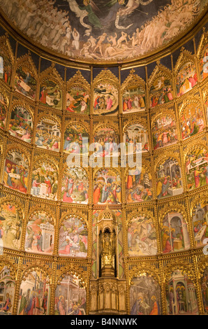 La Cathédrale de Salamanque- 4 l'intérieur, Retable Banque D'Images