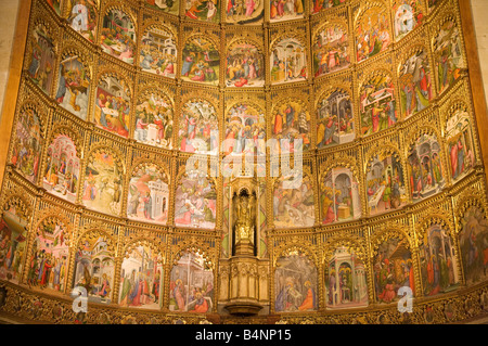 La Cathédrale de Salamanque- 5 l'intérieur, Retable Banque D'Images