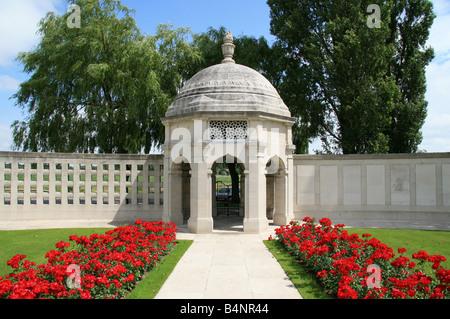 À l'intérieur de l'Indian Memorial, Petillon, Neuve-Chapelle, le nord de la France. Banque D'Images