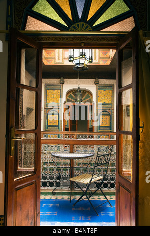 18e siècle riad Dar Bouanania guesthouse style Banque D'Images