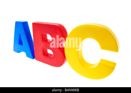 Alphabets en plastique Banque D'Images