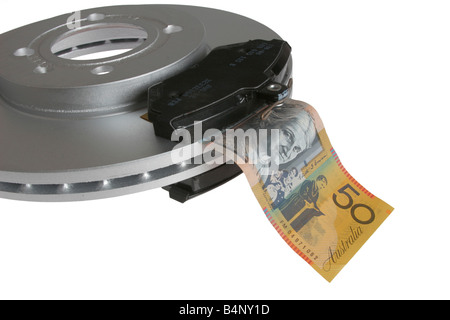 Tirant le frein sur les dépenses Banque D'Images