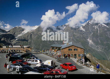 Edelweiss Spitze vue sur la route alpine du Grossglockner Hohe Tauern Autriche land de Salzbourg Banque D'Images