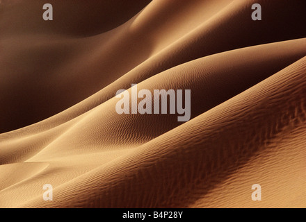 L'Algérie Tamanrasset dunes près de Amguid Sahara Banque D'Images