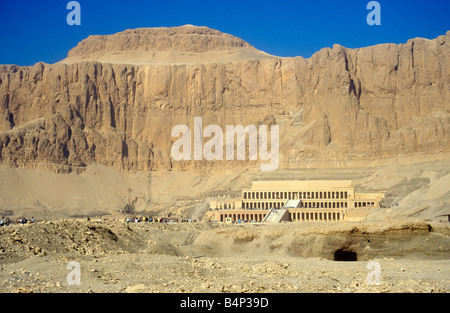 Le temple mortuaire de la reine Hatshepsout, Deir el Bahari, Louxor, Égypte Banque D'Images