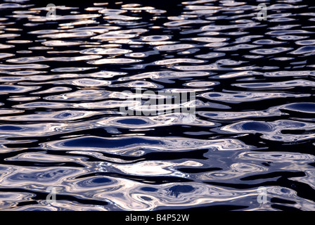 La surface de l'eau Blue abstract background Banque D'Images