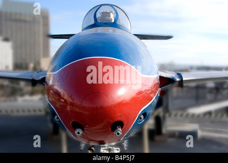 Porte-avions USS Midway situé à San Diego, Californie Banque D'Images