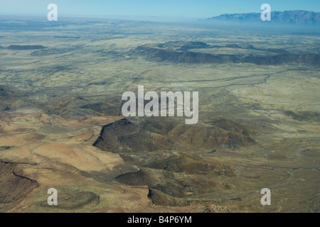 Vue aérienne de la Namibie Brandberg Mountain Air Afrique Banque D'Images