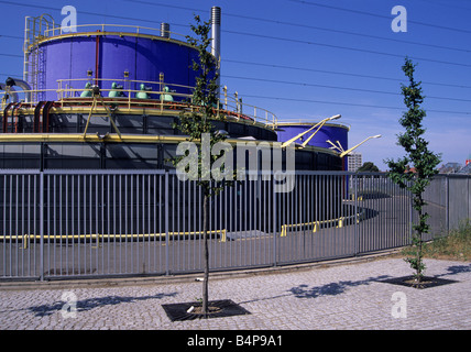 Station de pompage du bassin de marée Royal Docks Docklands de Londres Angleterre Banque D'Images