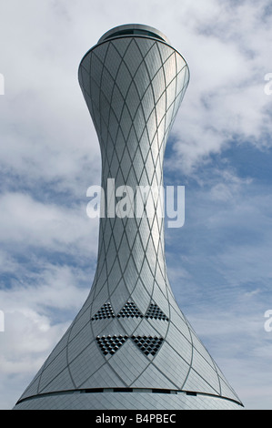 REID l'emblématique de l'architecture de la tour de contrôle de l'aéroport à la croissance la plus rapide du Royaume-Uni à Edimbourg en Ecosse Banque D'Images