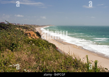 La falaise de Boscombe Down à Southbourne beach et à Hengistbury Head Banque D'Images