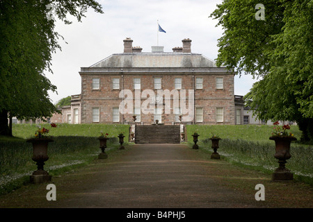 L'arrière de Haddo House dans Aberdeenshire près d'Ellon en Ecosse Banque D'Images