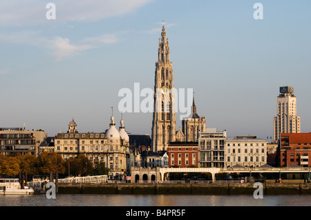 Skyline d’Anvers Banque D'Images