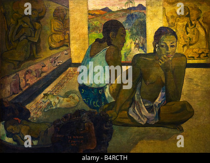 Te rerioa le rêve peint par Paul Gauguin huile sur toile 1897 Courtauld Institute Gallery interior Somerset House Londres Banque D'Images