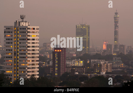 Le nord de Londres Cityscape Banque D'Images