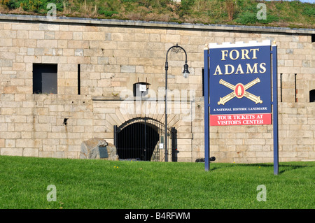 Site historique de Fort Adams State Park à Newport Rhode Island USA Banque D'Images