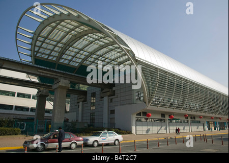 La Chine, Shanghai, Pudong District, Lev (Mag) Gare de sustentation magnétique Banque D'Images