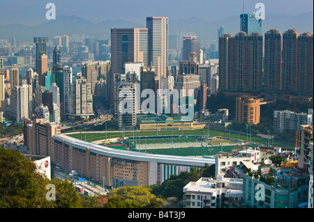 La Chine, Hong Kong, Happy Valley Racecourse Banque D'Images