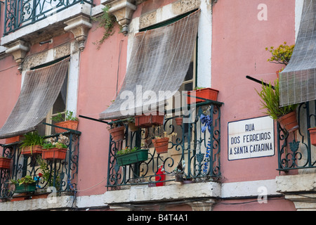Bairro Alto, Lisbonne, Portugal Banque D'Images