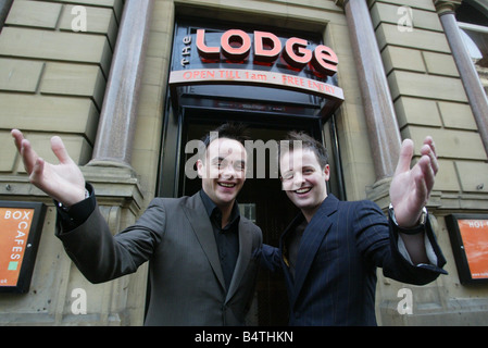 Déc Ant ouvrir leurs nouveau bar Le Lodge sur Mosley Street Newcastle Banque D'Images